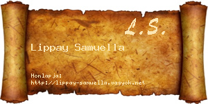 Lippay Samuella névjegykártya